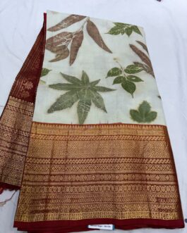 Eco print Saree