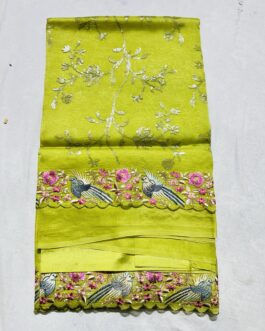 Fancy Saree with Floweral Work